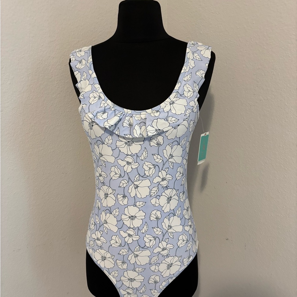 COPPER KEY one piece light blue swimsuit